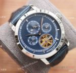 Clone Vacheron Constantin Annual Calendar Blue Watches with Tourbillon